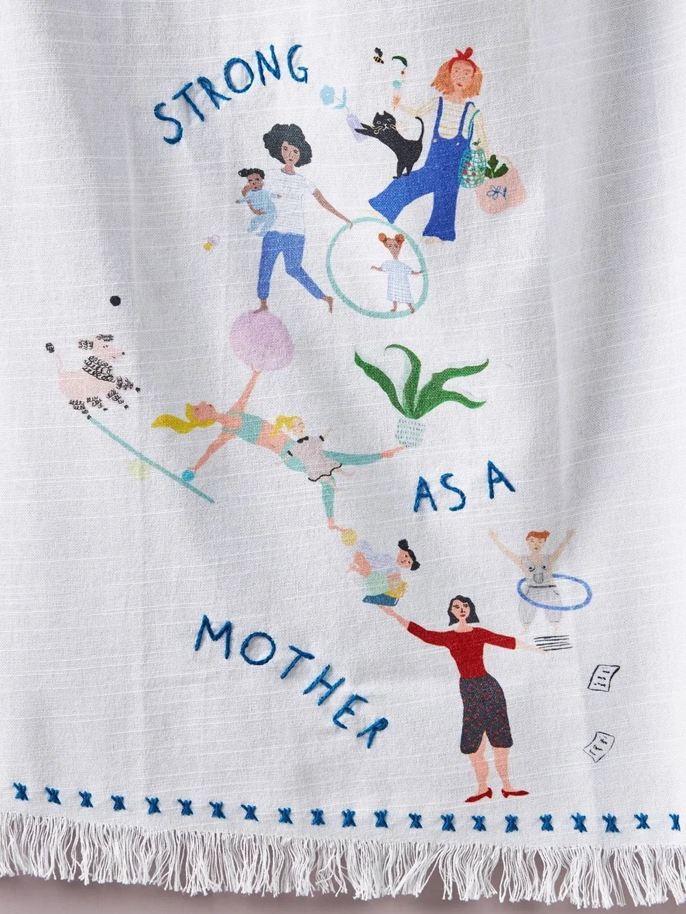 New🌟Anthropologie-Atelier Mave Strong As A Mother Dish Towel